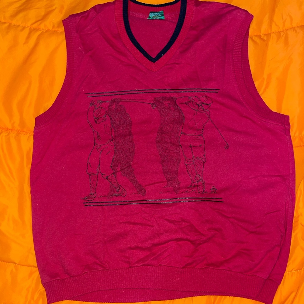 Men's Red Sweater Vest